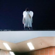 *EXCLUSIVE* Keanu Reeves Shoots Nighttime Rooftop Scenes with Stunt Double for 'Good Fortune' Filming in LA