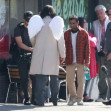 Keanu Reeves dons angelic costume for Aziz Ansari's comedy film Good Fortune