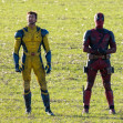 EXCLUSIVE: Deadpool Jumps On Wolverineâ€™s Back As The Marvel Duo Prove They Are The Best Of Frenemies During A Scene Shot In The South Of England - 22 Jan 2024