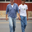 *PREMIUM-EXCLUSIVE* Kevin Costner is seen for the first time as he takes youngest son Hayes for breakfast in Santa Barbara, the day after his massive court triumph against ex-wife Christine Baumgartner