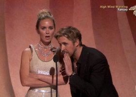 Emily Blunt și Ryan Gosling, cel mai amuzant moment de la Oscar 2024. "Insultele" și "cearta" lor pe Barbie și Oppenheimer, delicioase
