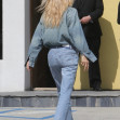 Pamela Anderson doubles the denim while visiting RE/DONE