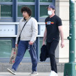 EXCLUSIVE: Hugh Jackman is Spotted Out For a Stroll With His Son in New York City.