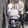 *EXCLUSIVE* Robert Pattinson and Suki Waterhouse enjoy a family breakfast outing with their newborn in LA