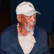 *EXCLUSIVE* Morgan Freeman arrives for dinner at Funke restaurant while wearing his compression glove in Beverly Hills
