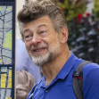 EXCLUSIVE: Actor Andy Serkis Famous For His Role As Gollum In "Lord Of The Rings" And Alfred Pennyworth In "Batman" Is Seen Greeting A Fan And Posing For A Selfie In Mayfair, London