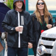 *EXCLUSIVE* Christian Bale and wife Sibi Blazic spotted during a rainy romantic stroll on Mother’s Day in NYC