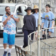 Adam Sandler si familia in italia