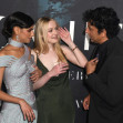 Ishana Night Shyamalan, Dakota Fanning and M. Night Shyamalan attends the world premiere of "The Watchers" at AMC Lincoln Square Theater on June 02, 2024 in New York City. Jackie Brown