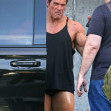 EXCLUSIVE: Dwayne "The Rock" Johnson back to work after ruptured bursa sac in Vancouver, Canada