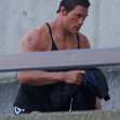 EXCLUSIVE: Dwayne "The Rock" Johnson back to work after ruptured bursa sac in Vancouver, Canada