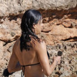 *PREMIUM-EXCLUSIVE* MUST CALL FOR PRICING BEFORE USAGE  - American actress Michelle Rodriguez pictured enjoying 4th July Independence Day by relaxing on the beach during the summer holiday in Ibiza.
