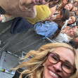 Julia Roberts takes a selfie with a fan celebrating his birthday at Taylor Swift show