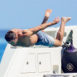 *PREMIUM-EXCLUSIVE* MUST CALL FOR PRICING BEFORE USAGE  -  The American Actor Zac Efron and the Scottish Actor and Film Producer Gerard Butler throughly enjoying their summer vacation on board their luxury boat during their sun soaked holiday in St-Tropez