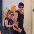 The Australian Actor Chris Hemsworth and his wife the Spanish Model and Actress Elsa Pataky take a romantic walk after a training session at the gym in Madrid, Spain.