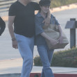 *EXCLUSIVE* Shannen Doherty and Chris Cortazzo share a sweet moment leaving Kristy's Malibu *Web Must Call for pricing*