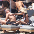 *PREMIUM-EXCLUSIVE* MUST CALL FOR PRICING BEFORE USAGE  - It's family fun in the sun for the American Actor Matt Damon with his wife Luciana Barroso during a day out on the beach during their Greek holiday with the Hemsworths out in Mykonos.*PICTURES TAK