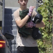 *EXCLUSIVE* Fight Club! Knox Leon Jolie-Pitt arrives with boxing gloves to gym in Los Angeles