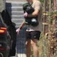 *EXCLUSIVE* Fight Club! Knox Leon Jolie-Pitt arrives with boxing gloves to gym in Los Angeles