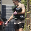 *EXCLUSIVE* Fight Club! Knox Leon Jolie-Pitt arrives with boxing gloves to gym in Los Angeles