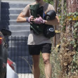 *EXCLUSIVE* Fight Club! Knox Leon Jolie-Pitt arrives with boxing gloves to gym in Los Angeles