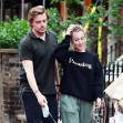 *PREMIUM-EXCLUSIVE* MUST CALL FOR PRICING BEFORE USAGE - STRICTLY NOT AVAILABLE FOR ONLINE USAGE UNTIL 23:20 PM UK TIME ON 12/06/2022 - The American-born Irish actress Saoirse Ronan and beau Jack Lowden donned a casual look whilst out with their new pup