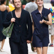 *EXCLUSIVE* Jude Law and Phillipa Coan hold hands during a romantic stroll in New York