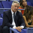 Alec Baldwin și soția sa, tensionați la un meci de tenis/ Profimedia