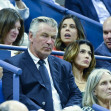 Alec Baldwin și soția sa, tensionați la un meci de tenis/ Profimedia