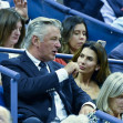 Alec Baldwin și soția sa, tensionați la un meci de tenis/ Profimedia