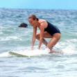 *PREMIUM-EXCLUSIVE* Sam and Lara Worthington hit the waves for a surfing session in Costa Rica