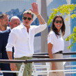 Brad Pitt And Ines De Ramon Arrive In Style At The Venice Film Festival In The Early Afternoon - 31 Aug 2024