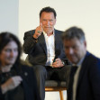 Arnold Schwarzenegger receives an honorary degree from the Hertie School