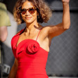 Halle Berry shines in red ahead of her Jimmy Kimmel Live! appearance