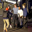 *EXCLUSIVE* WEB MUST CALL FOR PRICING  - Piloting a few friends on his chopper, The American All Action Hero Tom Cruise proves he has many strings to his bow by taking a few snaps of his guests as he arrived at the Battersea Heliport.