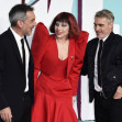 Todd Phillips, Lady Gaga și Joaquin Phoenix la premiera filmului „Joker: Folie à Deux” din Londra/ Profimedia