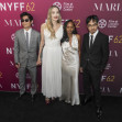 Angelina Jolie, împreună cu fiica sa Zahara și fiii ei Pax și Maddox, la premiera filmului „Maria”/ Profimedia
