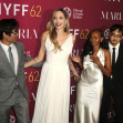 Angelina Jolie, împreună cu fiica sa Zahara și fiii ei Pax și Maddox, la premiera filmului „Maria”/ Profimedia