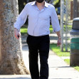 PREMIUM EXCLUSIVE Ben Affleck Battles The Heat During Santa Monica Dad Duties