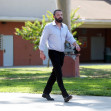 PREMIUM EXCLUSIVE Ben Affleck Battles The Heat During Santa Monica Dad Duties