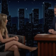 Jennifer Aniston dispels the wildest rumours ever written about her – before bringing out her cute dog Clydeo to help promote her new children’s book on Jimmy Kimmel Live!