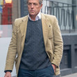 *EXCLUSIVE* Silver Fox Hugh Grant lets it all hang out on a trip to Soho (well his tongue that is!)