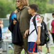 Halle Berry și Olivier Martinez, la meciul de fotbal al fiului lor