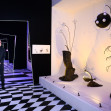 Tim Burton la expoziția 'The World of Tim Burton' organizată la The Design Museum din London/ Profimedia