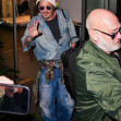 Johnny Depp steps out the Milan airport after the Rome film festival before a TV interview on channel 9