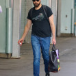 Jim Parsons seen arriving at his Broadway play in NYC