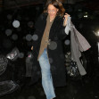 Kaley Cuoco spotted arriving at her hotel in rainy New York