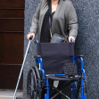 *EXCLUSIVE* A rarely seen Kathleen Turner was seen walking with the help of a cane and holding onto a wheelchair