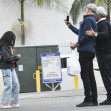 EXCLUSIVE: Tom Hanks Spotted On Grandparent Duty With Granddaughter Michaiah In Brentwood, California - 25 Nov 2024