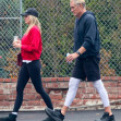 *EXCLUSIVE* Dolph Lundgren and wife Emma Krokdal seen in Beverly Hills after he is declared Cancer Free